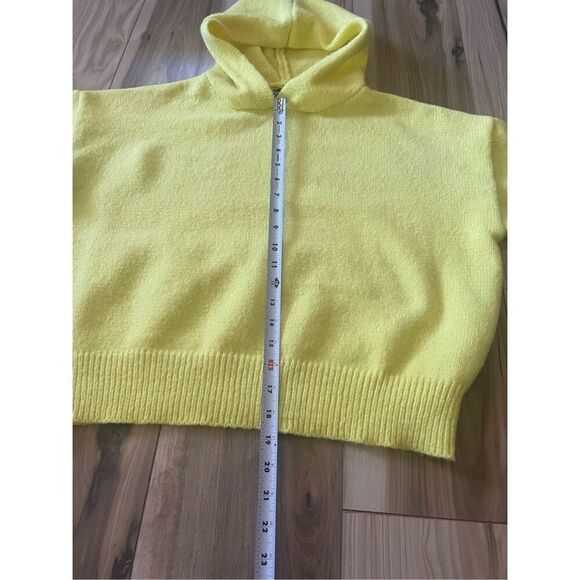 AQ-SPORT Women’s Knit Hoodie Sweater Yellow Size M - Picture 6 of 7